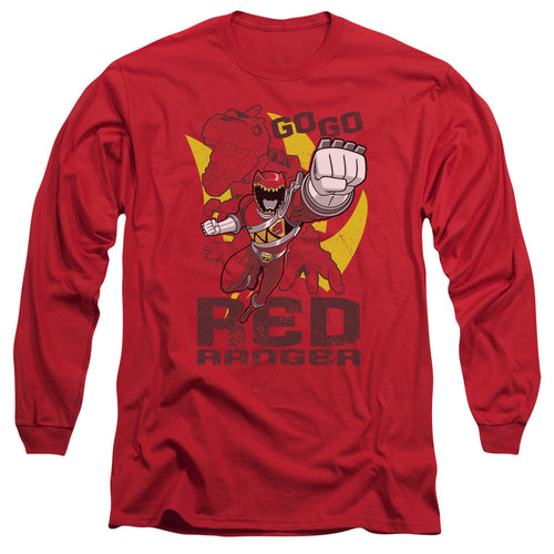 Mighty Morphin Power Rangers Go Red Long Sleeve T-Shirt