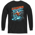 Justice League Aqua Bubbles Youth Long Sleeve T-Shirt
