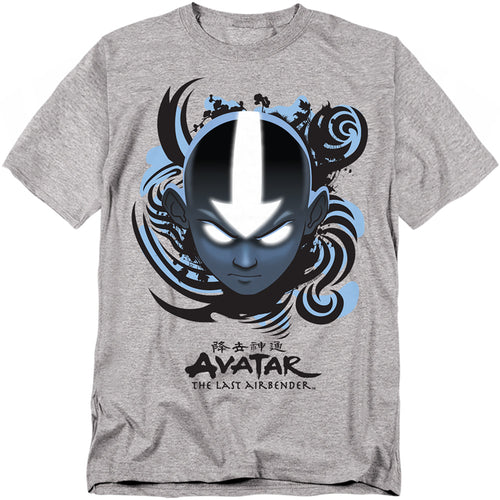Avatar: The Last Airbender Airbender Blue And Black Kanji T-Shirt