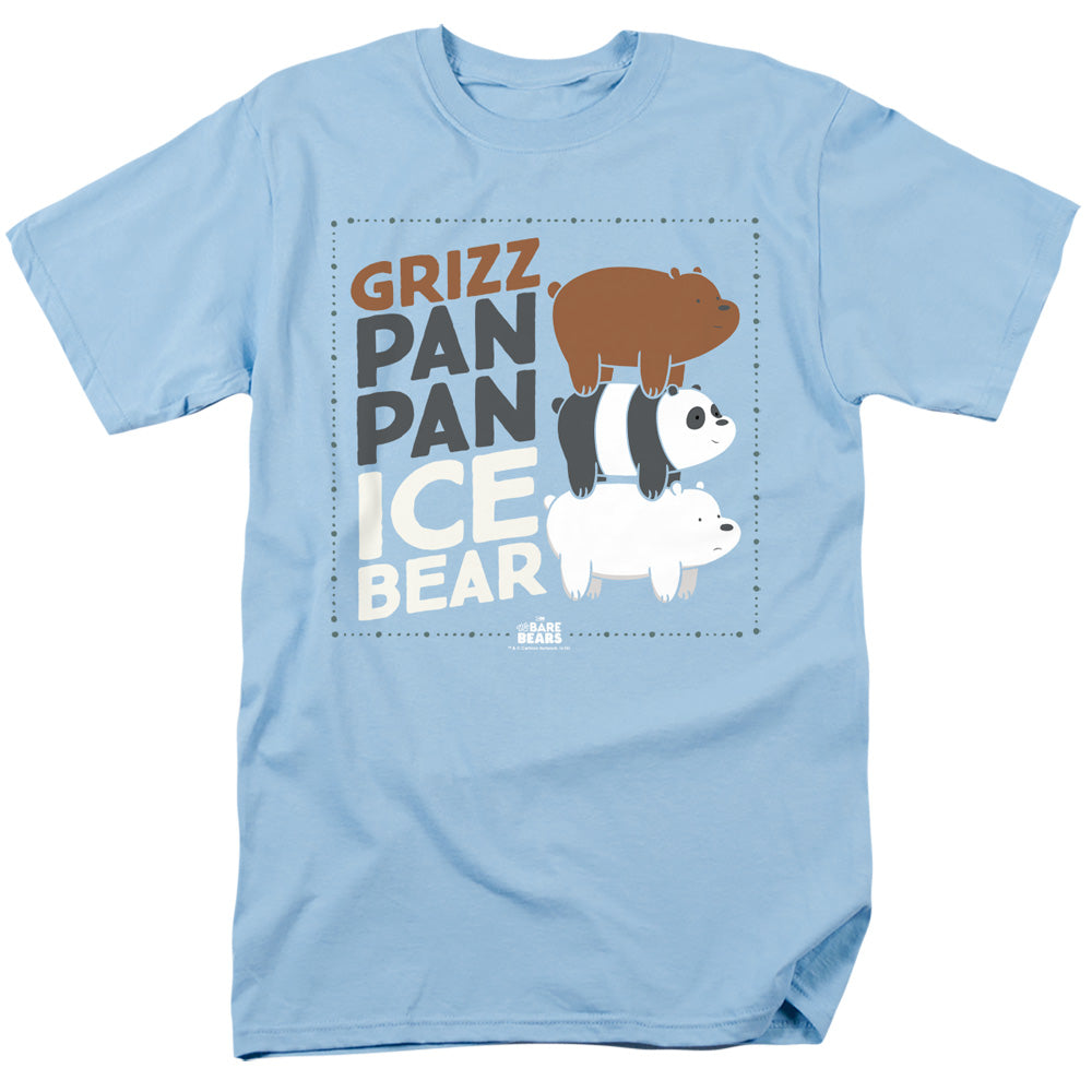 We Bare Bears Grizz Pan Pan Ice Bear T-Shirt