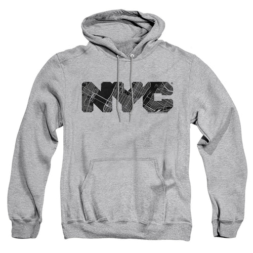 New York City Map Fill Pullover Hoodie