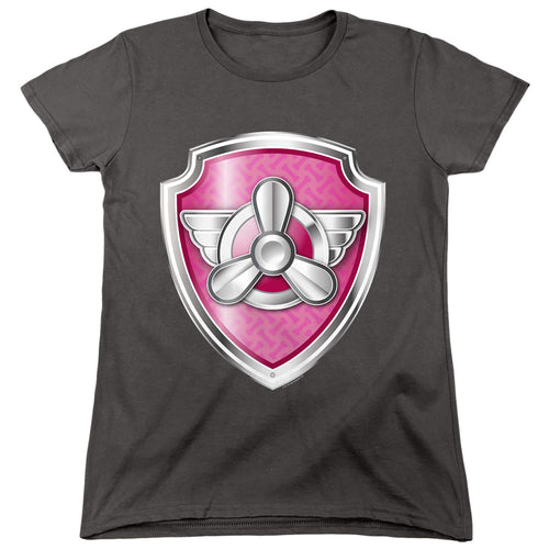Paw Patrol Skye Badge Womens T-Shirt