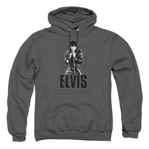 Elvis Presley Leather Pullover Hoodie