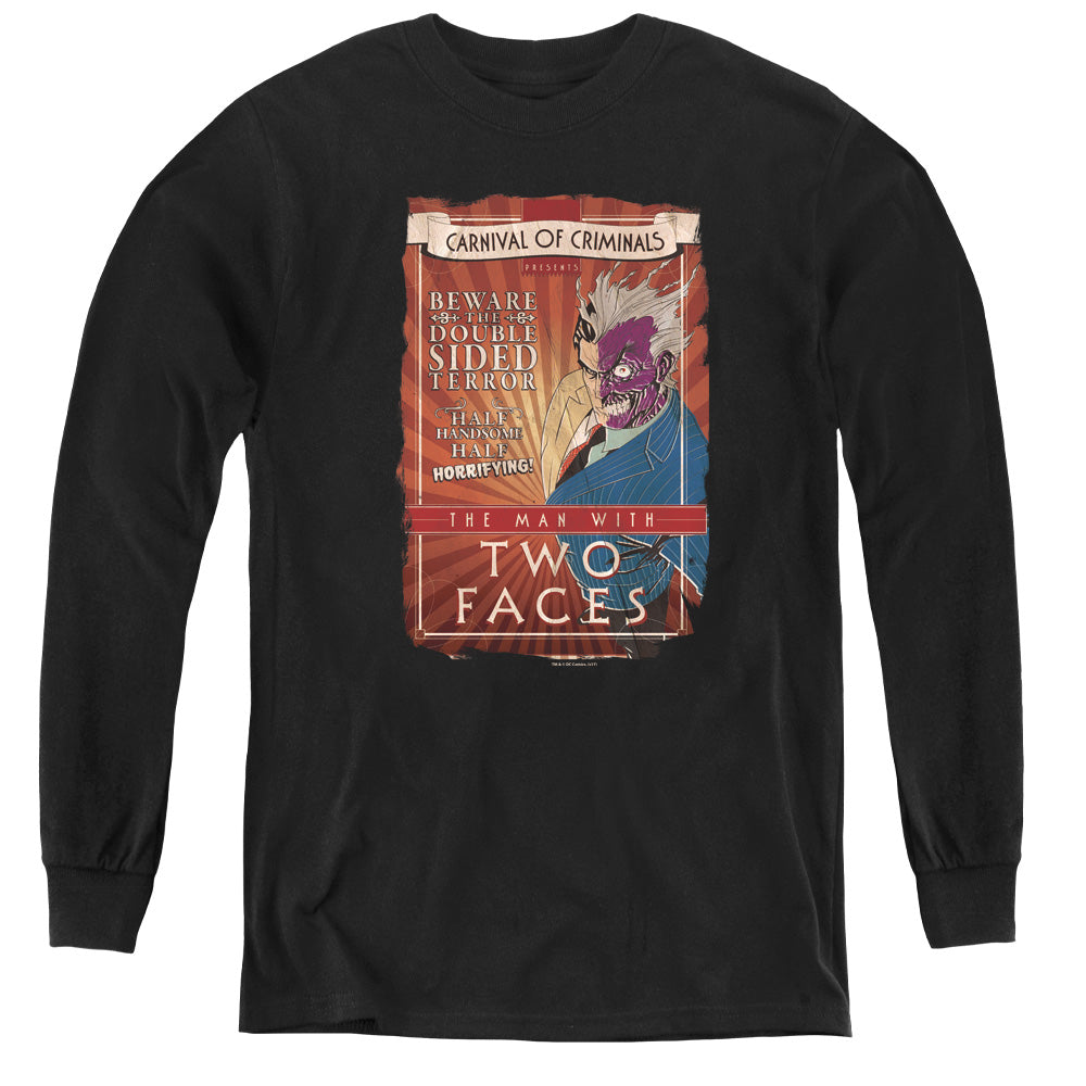 Batman Two Faces Youth Long Sleeve T-Shirt