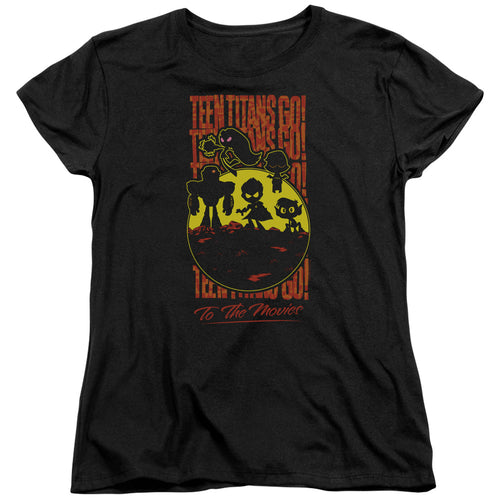 Teen Titans Go! Movie Titans Silhouette Womens T-Shirt