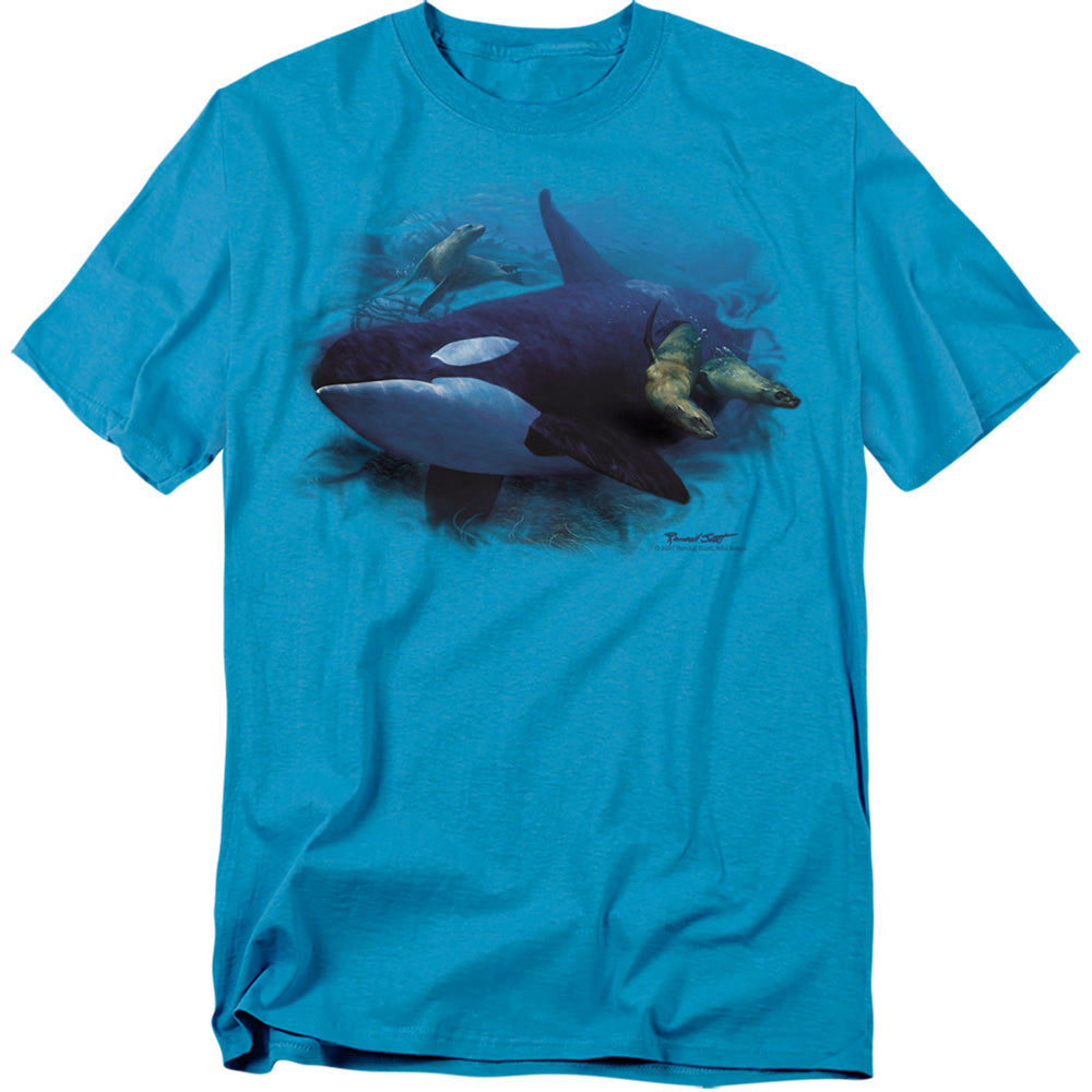 Wild Wings Orchestrated Maneuver Orca and Sea Lions T-Shirt