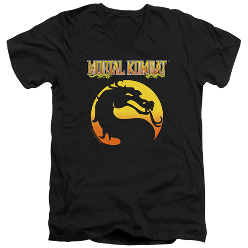 Mortal Kombat Klassic Logo V-Neck T-Shirt