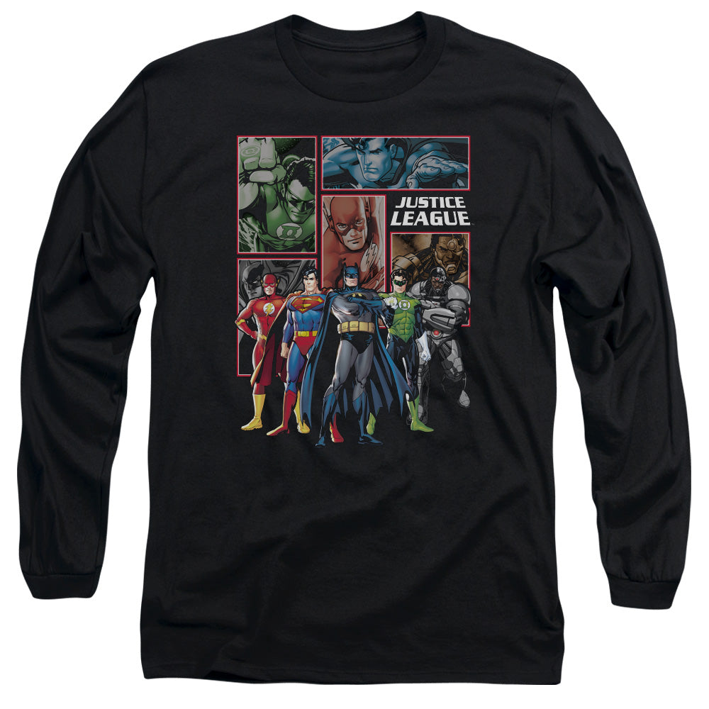 Justice League New Jla Panels Long Sleeve T-Shirt