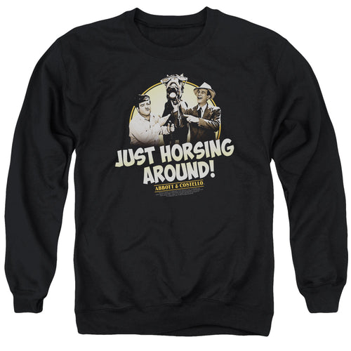 Abbott and Costello Horsing Around Crewneck Sweatshirt
