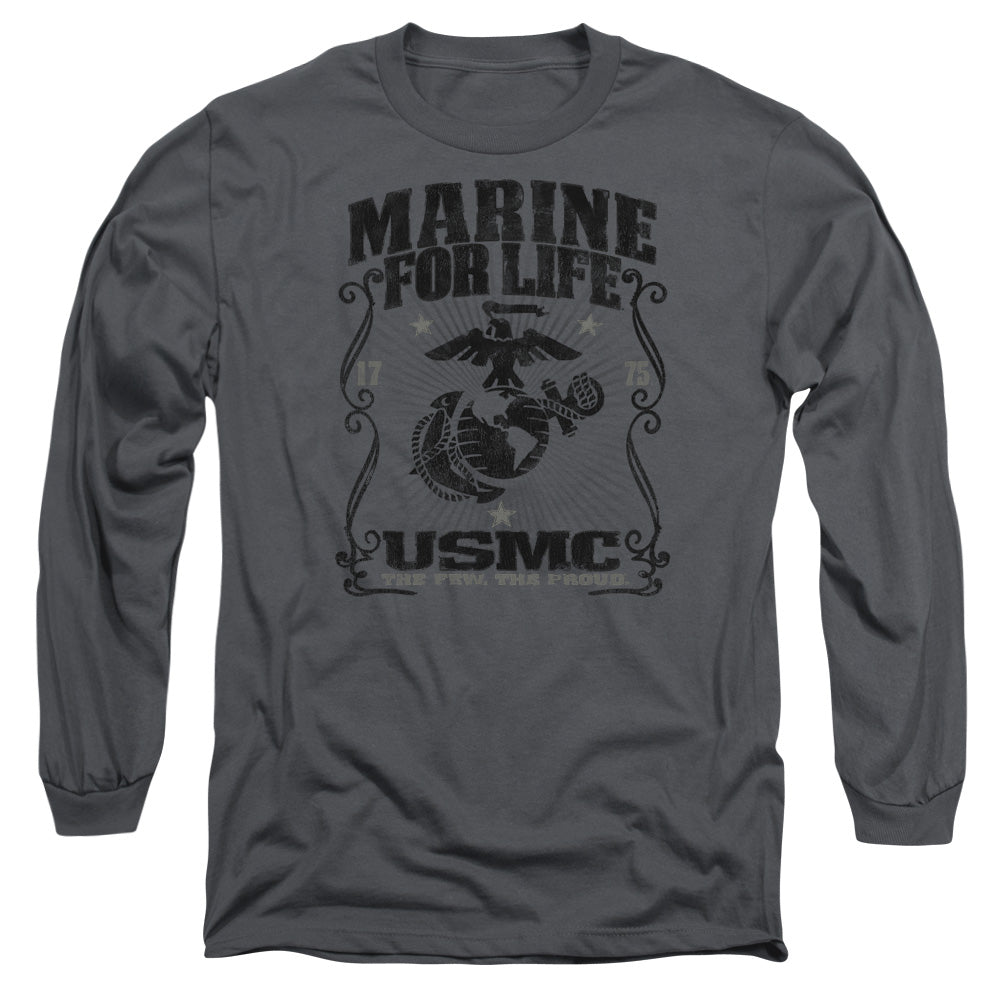 U.S. Marine Corps Marine for Life Long Sleeve T-Shirt