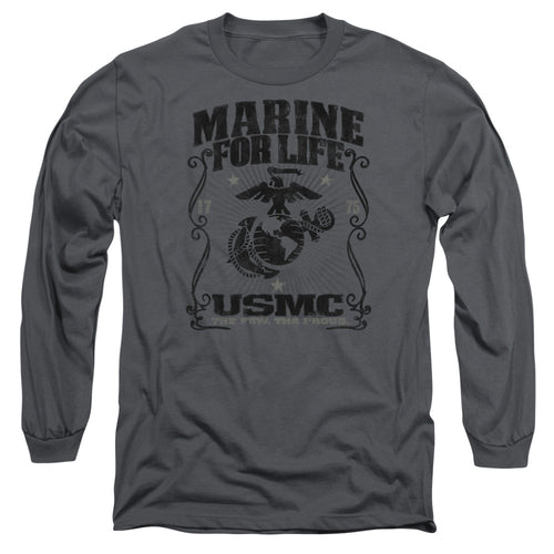 U.S. Marine Corps Marine for Life Long Sleeve T-Shirt