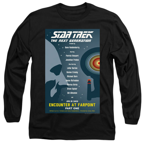 Star Trek Encounter at Farpoint Part One Black Long Sleeve T-Shirt