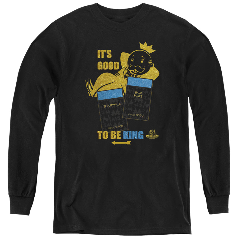 Monopoly Its Good to Be King Youth Long Sleeve T-Shirt