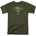 Superman Camo Logo Military Green T-Shirt