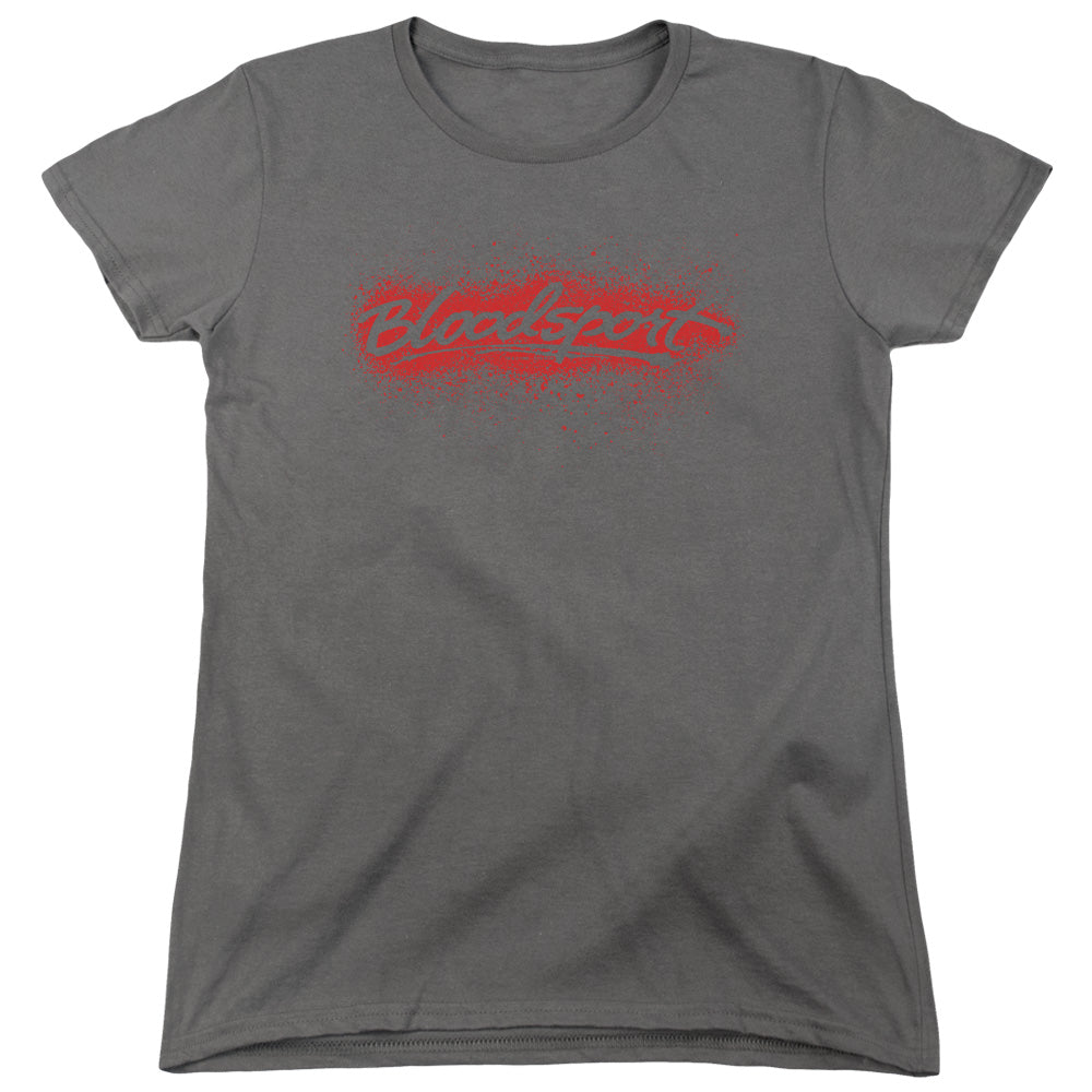 Bloodsport Blood Splatter Womens T-Shirt