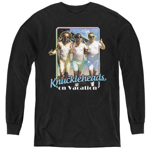 The Three Stooges Knuckleheads on Vacation Youth Long Sleeve T-Shirt