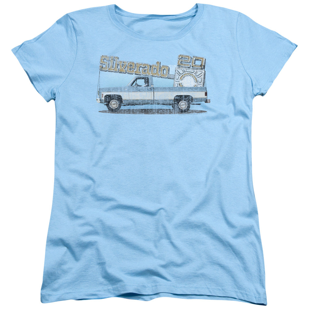 Chevy Old Silverado Sketch Womens T-Shirt