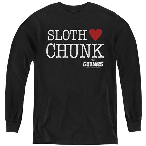 The Goonies Sloth Loves Chunk Youth Long Sleeve T-Shirt