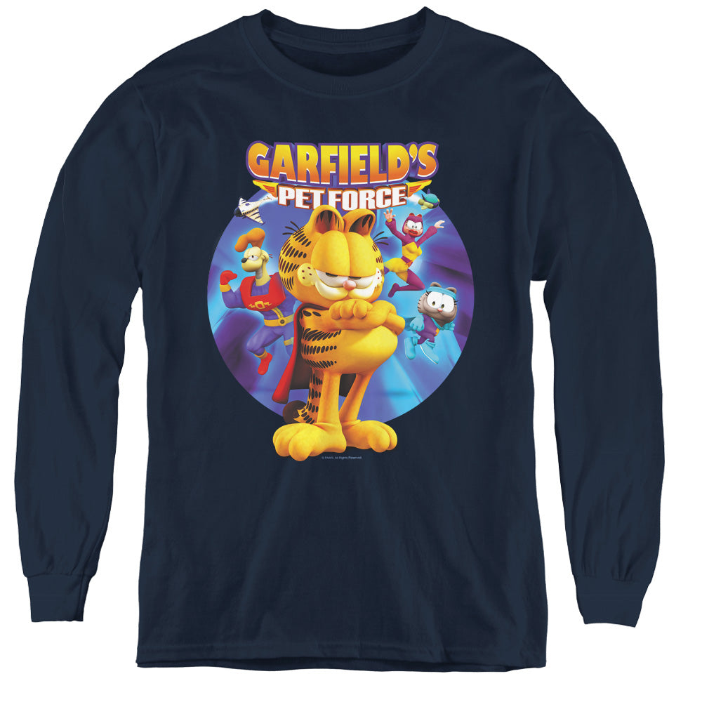 Garfield Dvd Art Youth Long Sleeve T-Shirt