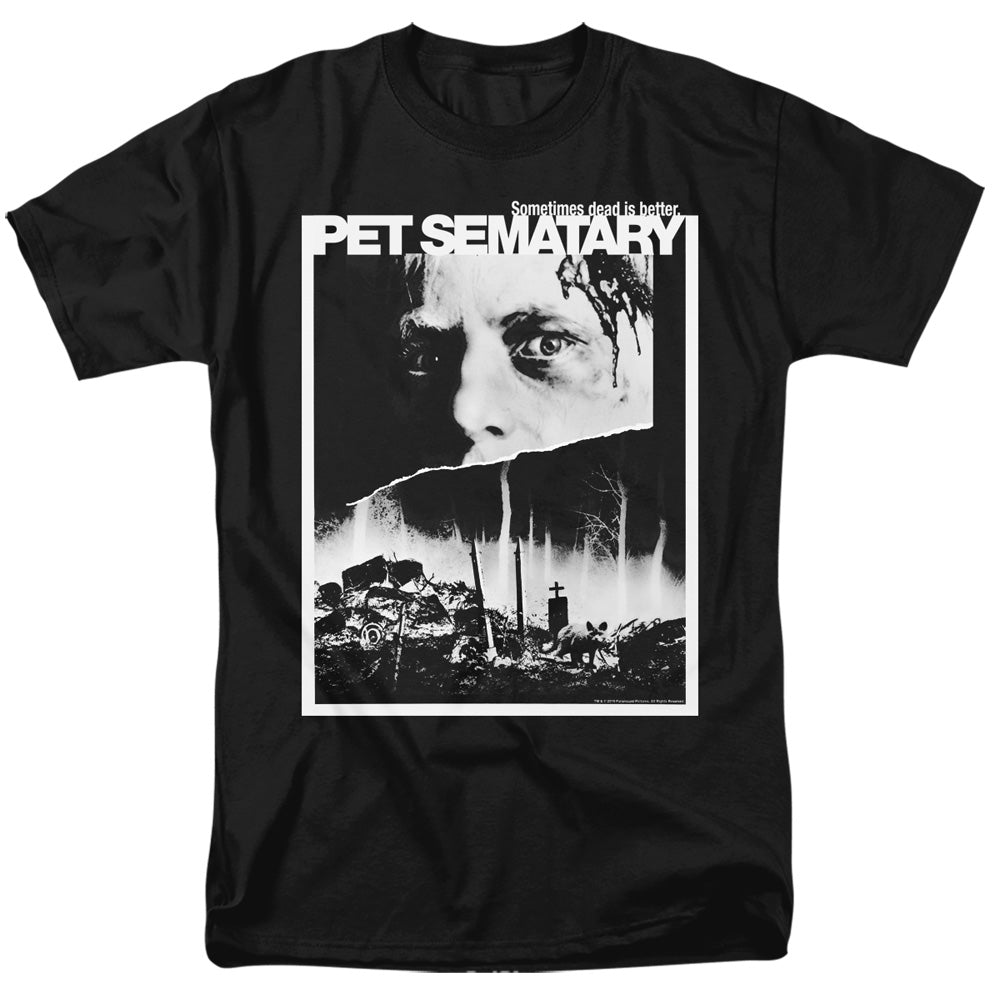Pet Sematary Poster Black and White T-Shirt