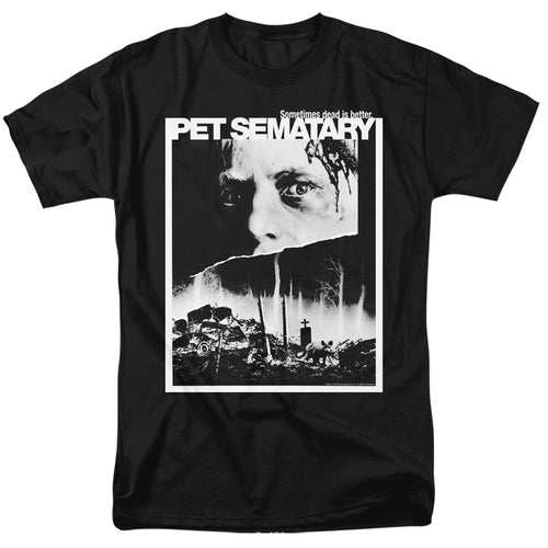 Pet Sematary Poster Black and White T-Shirt