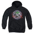 Batman Clown Prince of Crime on Black Youth Hoodie