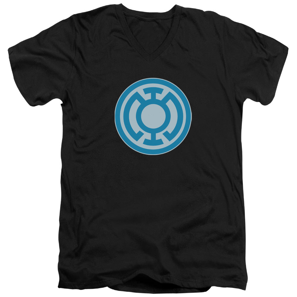 Green Lantern Blue Symbol V-Neck T-Shirt