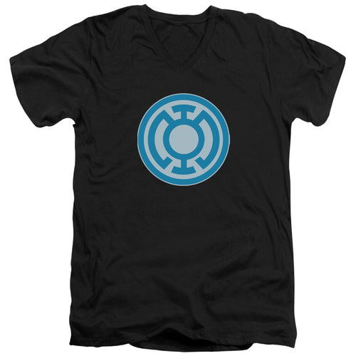 Green Lantern Blue Symbol V-Neck T-Shirt