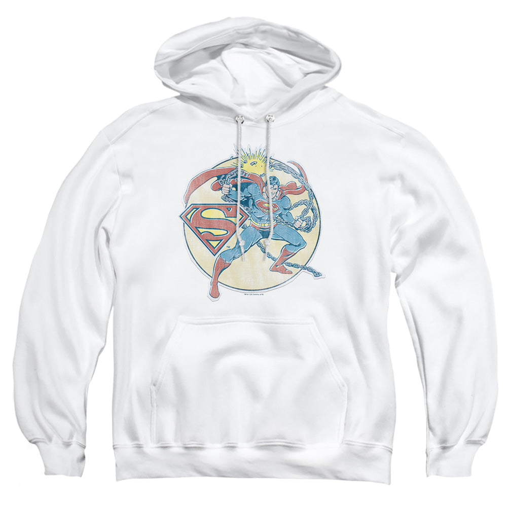 DC Comics Retro Superman Iron On Pullover Hoodie