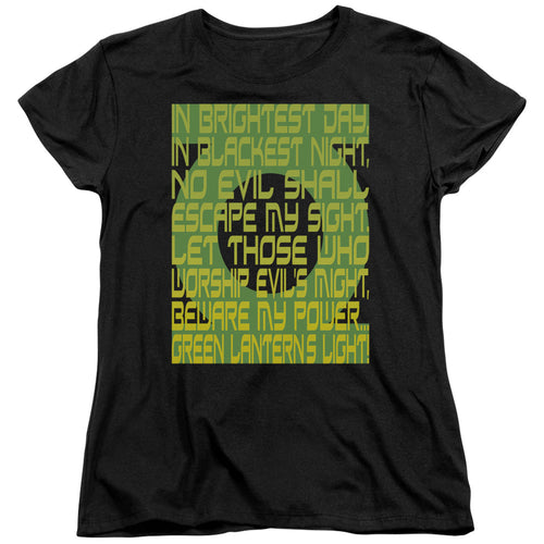 Green Lantern Green Lantern Oath Womens T-Shirt
