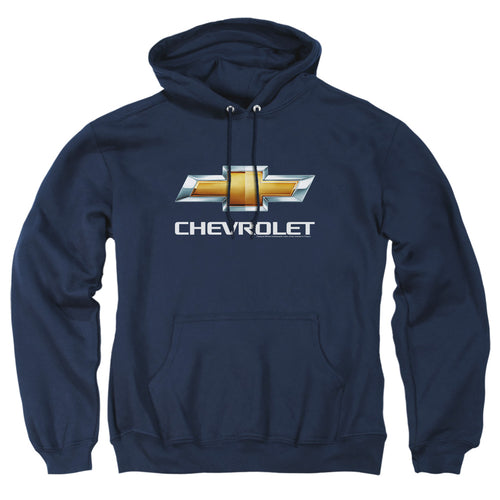 Chevy Bowtie Stacked Navy Pullover Hoodie