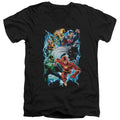 DC Comics Electric Team V-Neck T-Shirt