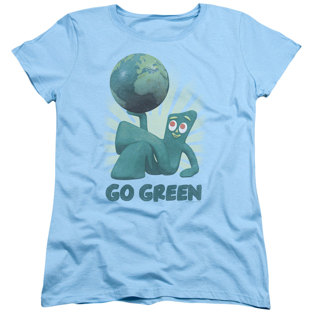 Gumby Go Green Womens T-Shirt