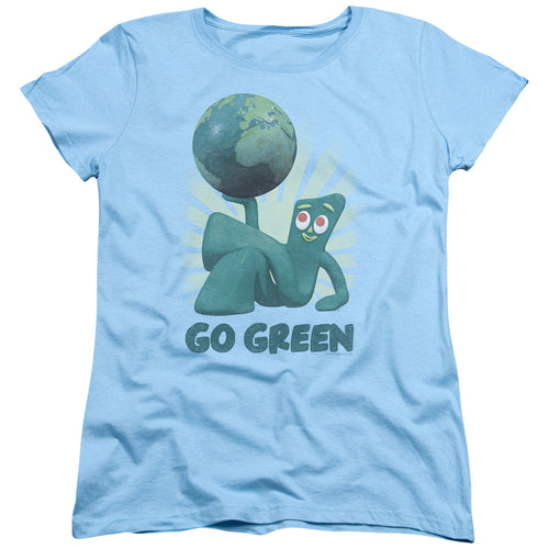 Gumby Go Green Womens T-Shirt