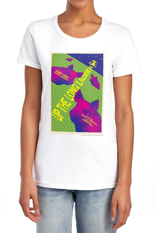 Star Trek Up the Long Ladder Womens T-Shirt