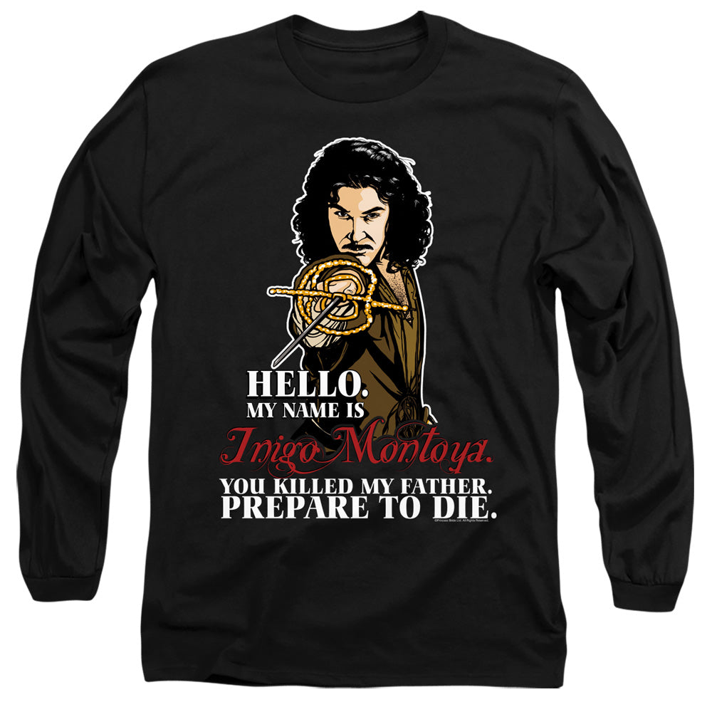 The Princess Bride Hello Black Long Sleeve T-Shirt