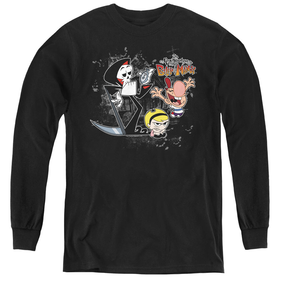Billy & Mandy Splatter Cast Youth Long Sleeve T-Shirt