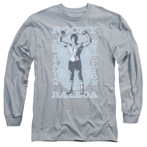 Rocky Gun Show Athletic Heather Long Sleeve T-Shirt