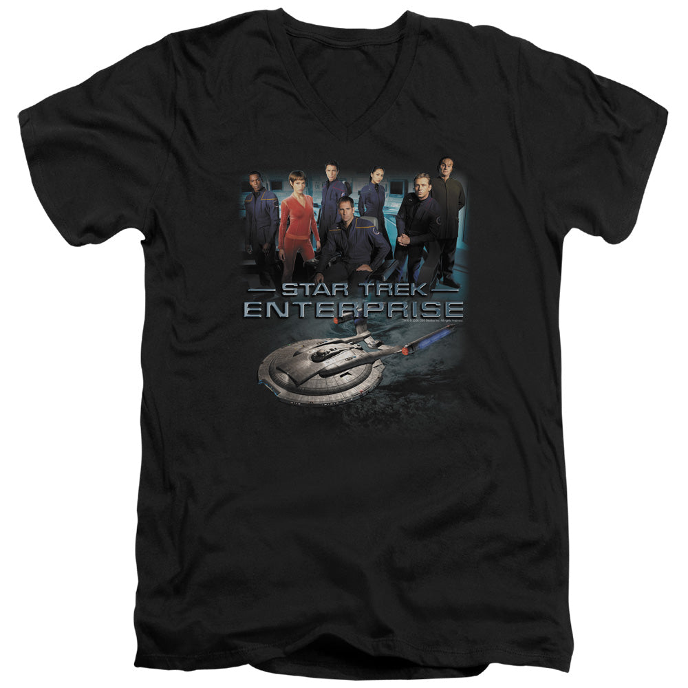 Star Trek Enterprise Crew V-Neck T-Shirt