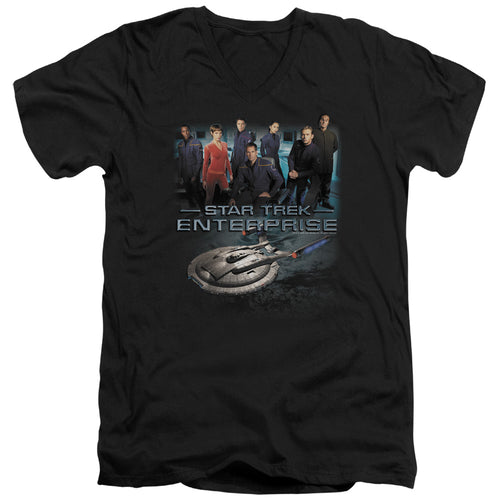 Star Trek Enterprise Crew V-Neck T-Shirt