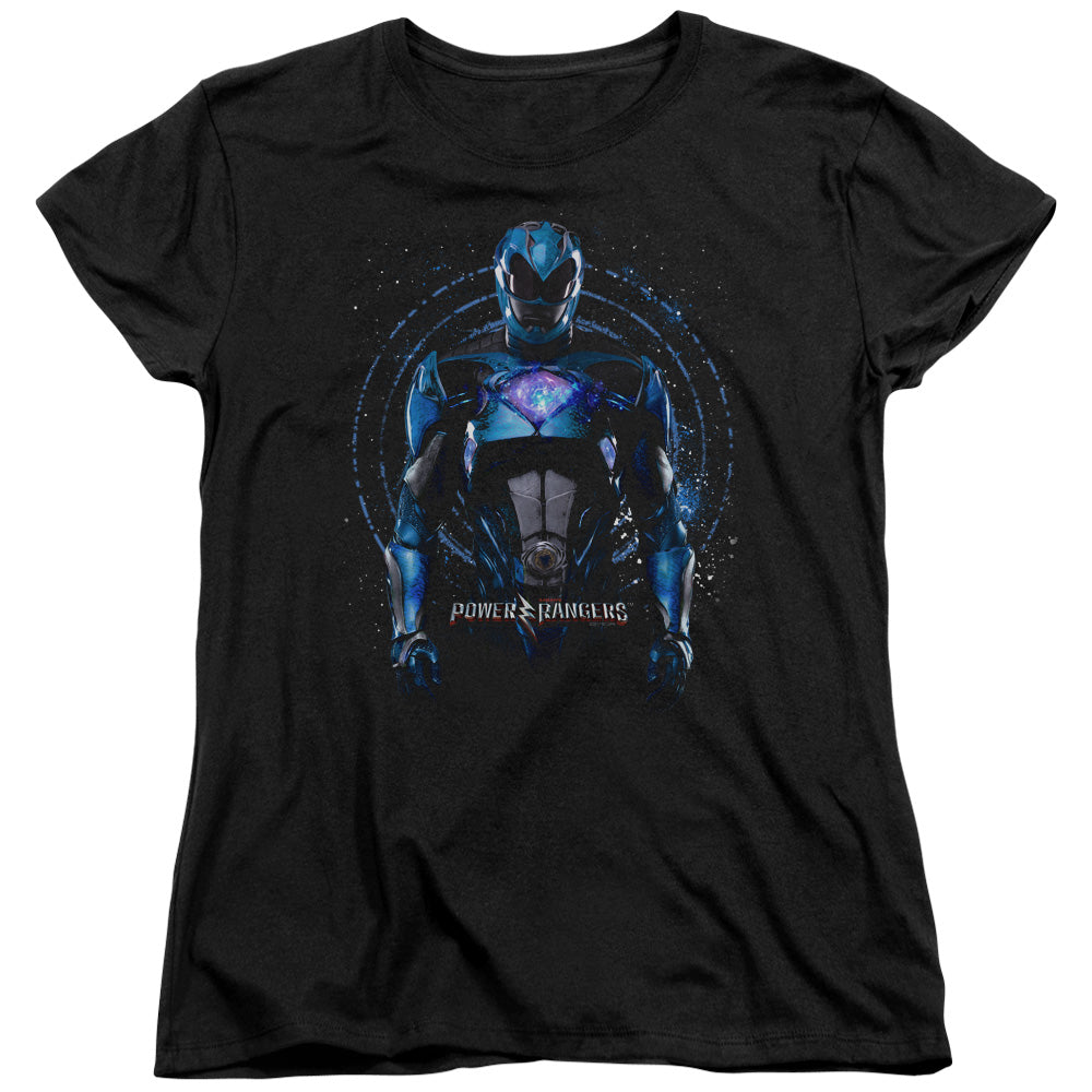 Mighty Morphin Power Rangers: The Movie Blue Ranger Womens T-Shirt