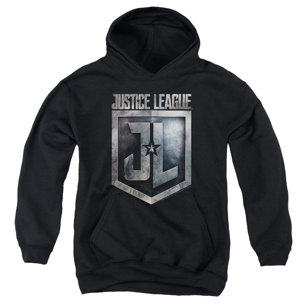 Justice League Shield Logo Youth Hoodie