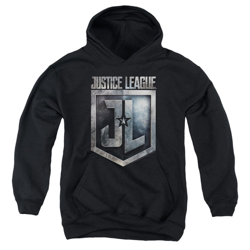 Justice League Shield Logo Youth Hoodie