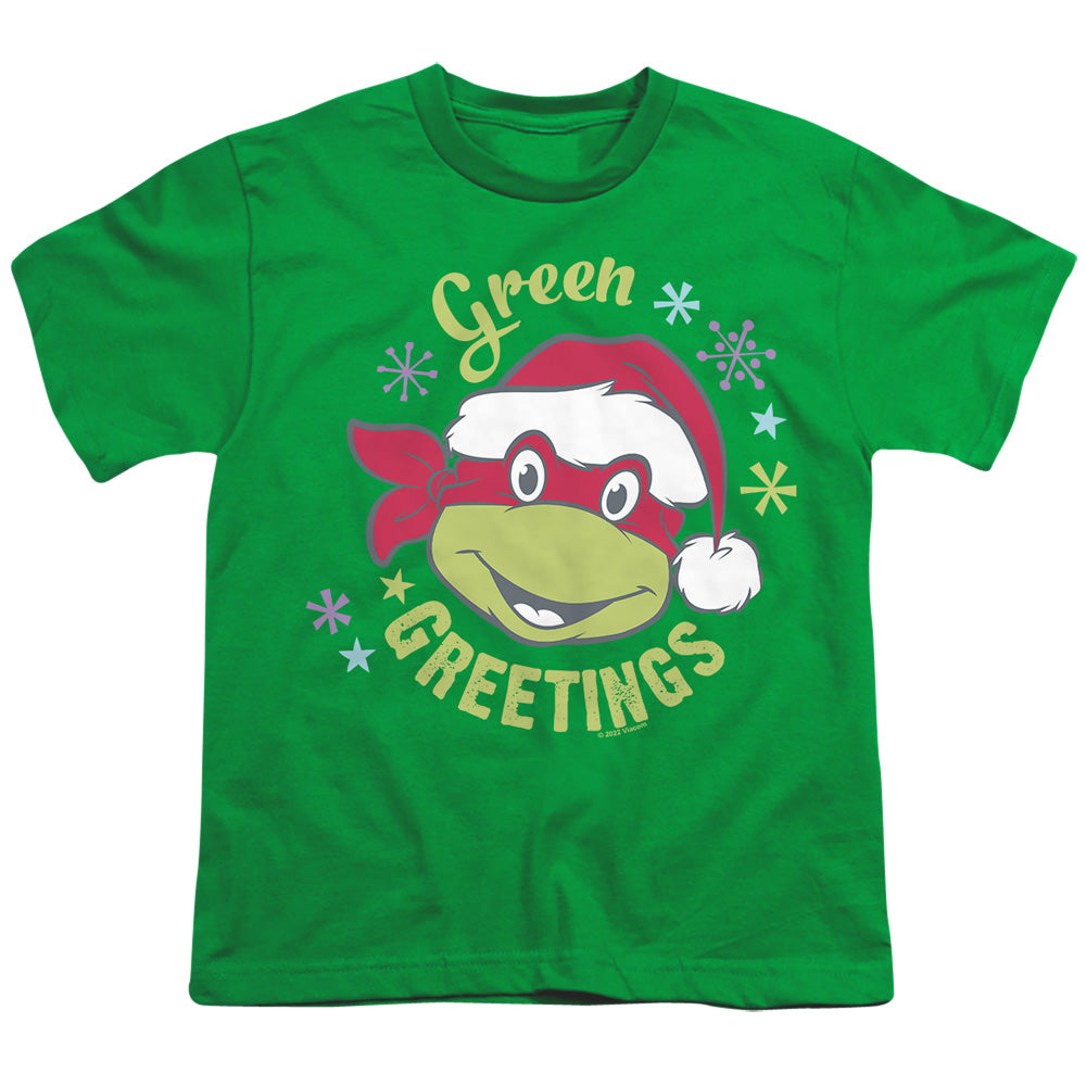 Teenage Mutant Ninja Turtles Green Greetings for Christmas Youth/Toddler T-Shirt