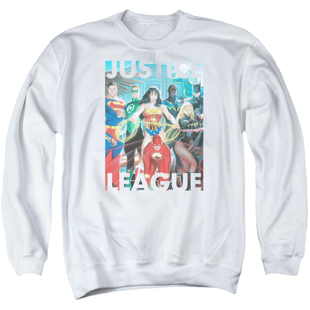 DC Comics Hall Of Justice Crewneck Sweatshirt