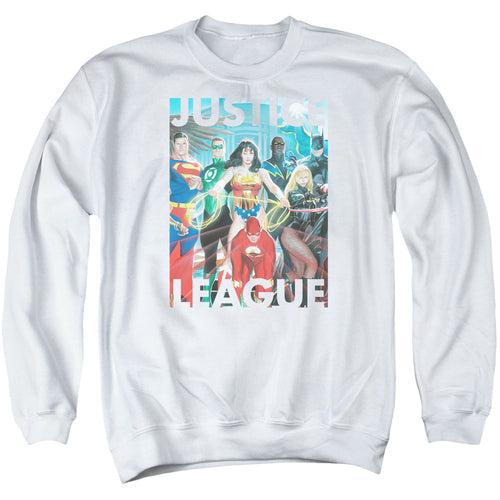 DC Comics Hall Of Justice Crewneck Sweatshirt