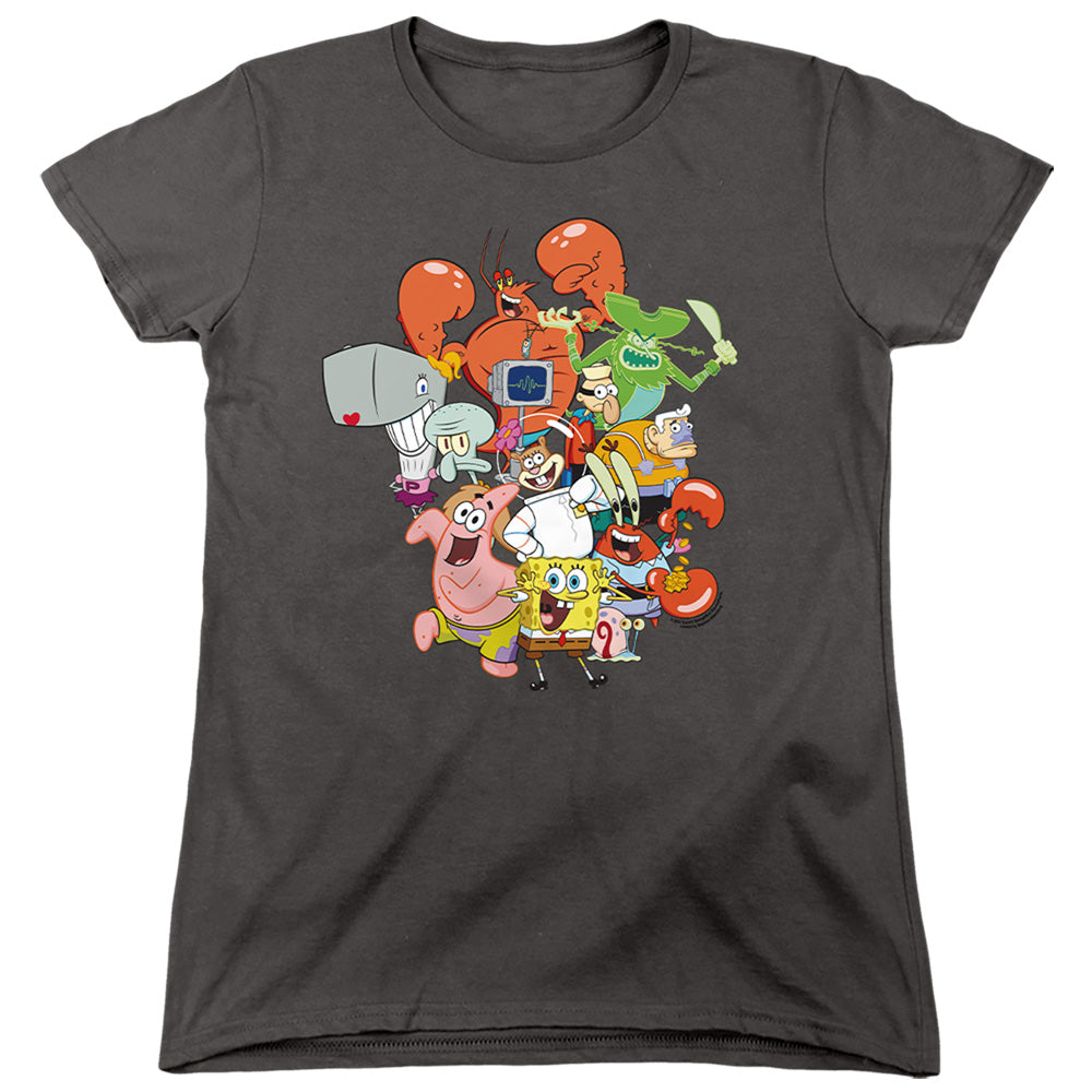 Spongebob Squarepants The Whole Gang Womens T-Shirt