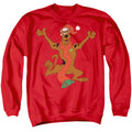 Scooby-Doo Christmas Hugs Red Crewneck Sweatshirt
