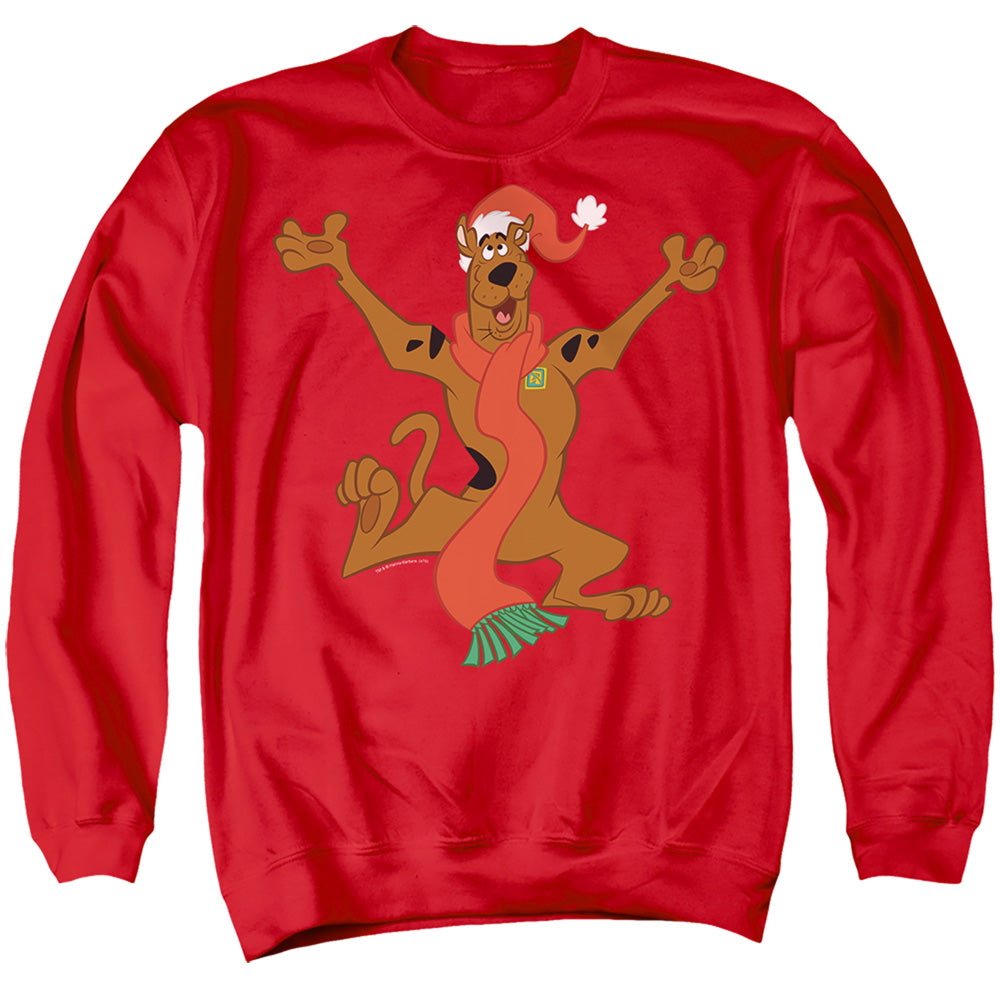 Scooby-Doo Christmas Hugs Red Crewneck Sweatshirt