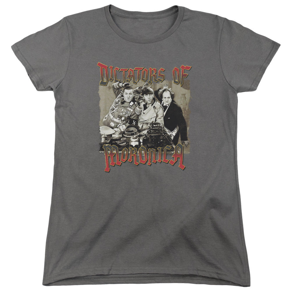 The Three Stooges Dictators of Moronica Womens T-Shirt